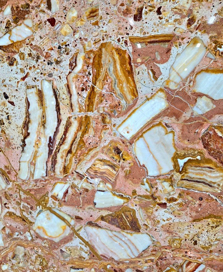 Pebble Symphony Onyx slab 3