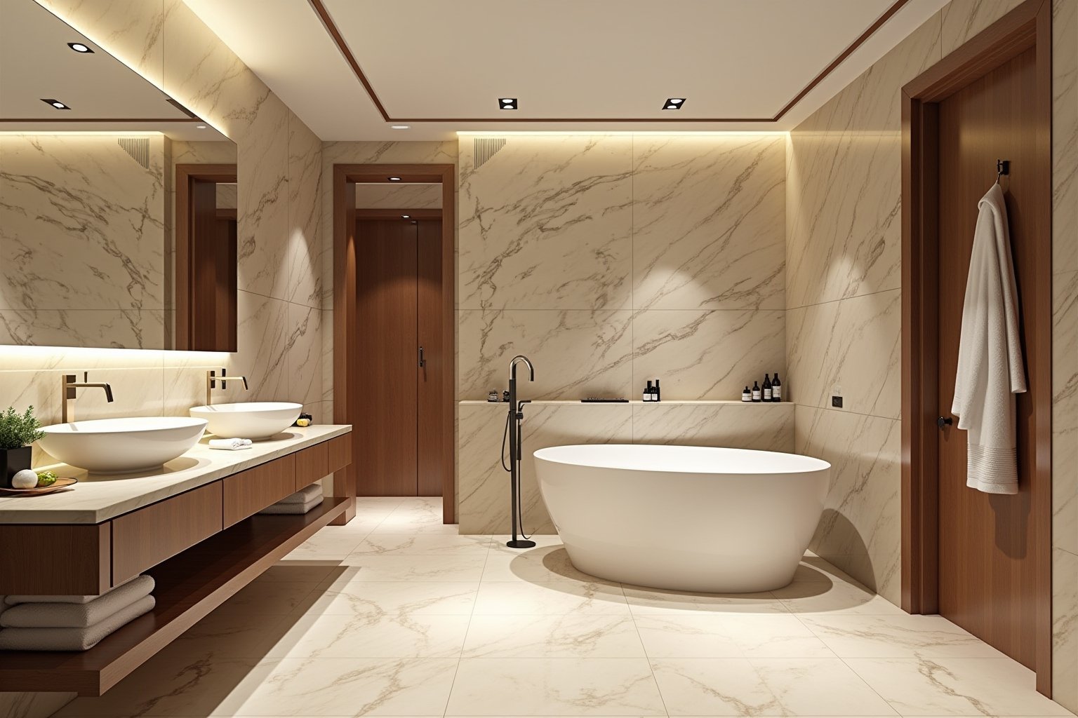 Premium Turkish beige marble building facade